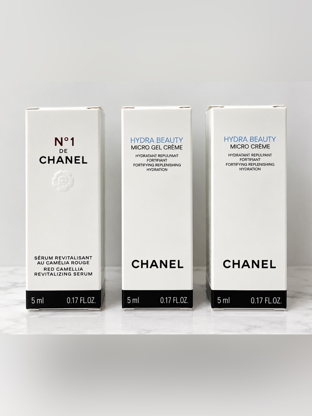 Chanel N°1 de Chanel Serum Revitalisant Régénérant and Hydra Beauty Micro Crème
